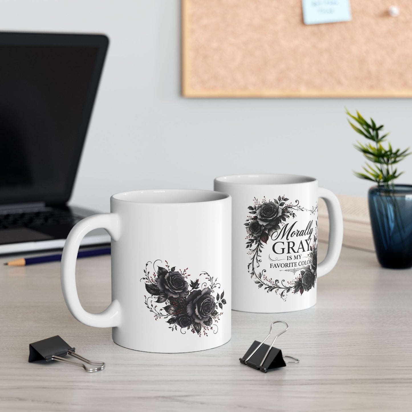 Morally Gray Is My Favorite Color White Mug | Dark Romance Reader Coffee Cup