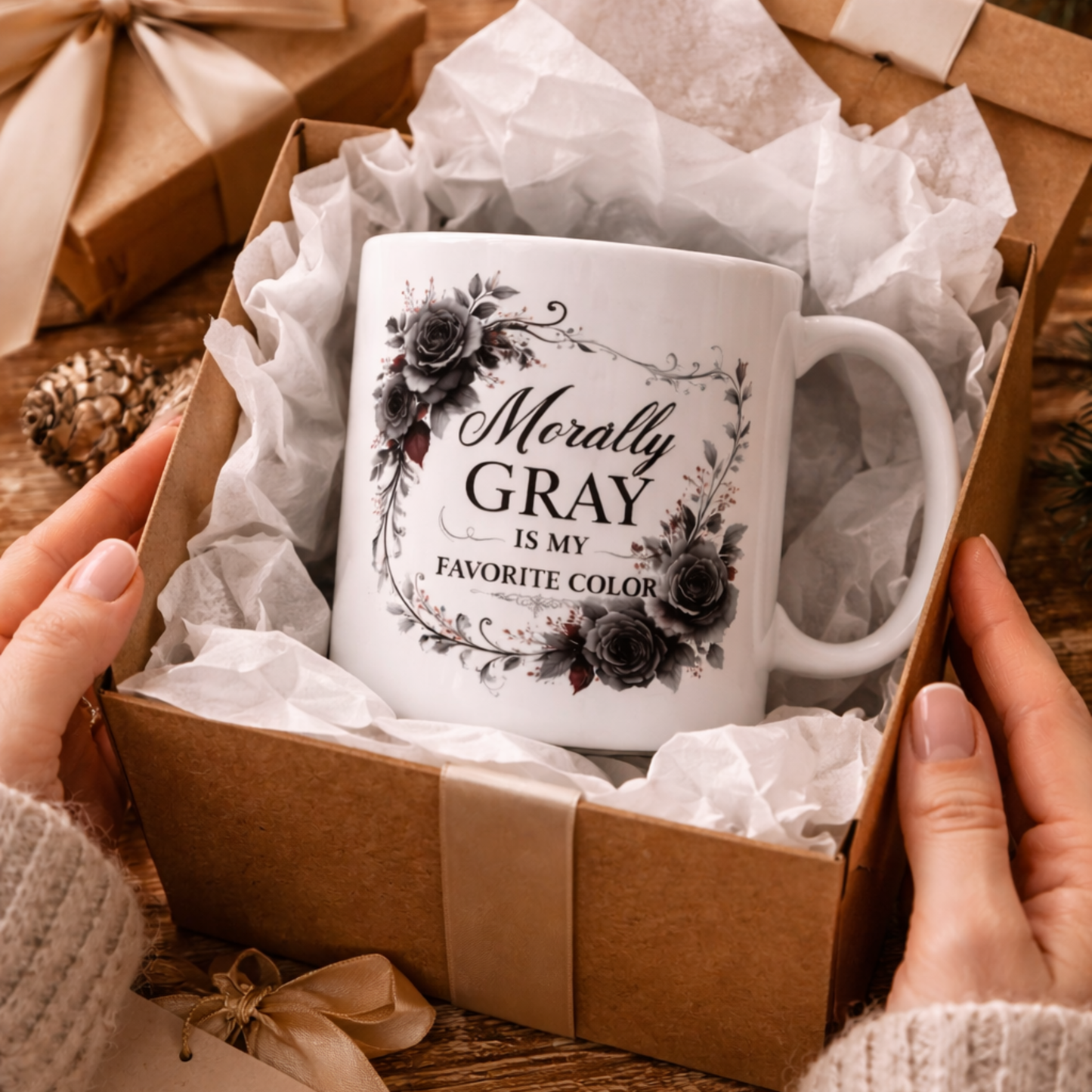 Morally Gray Is My Favorite Color White Mug | Dark Romance Reader Coffee Cup