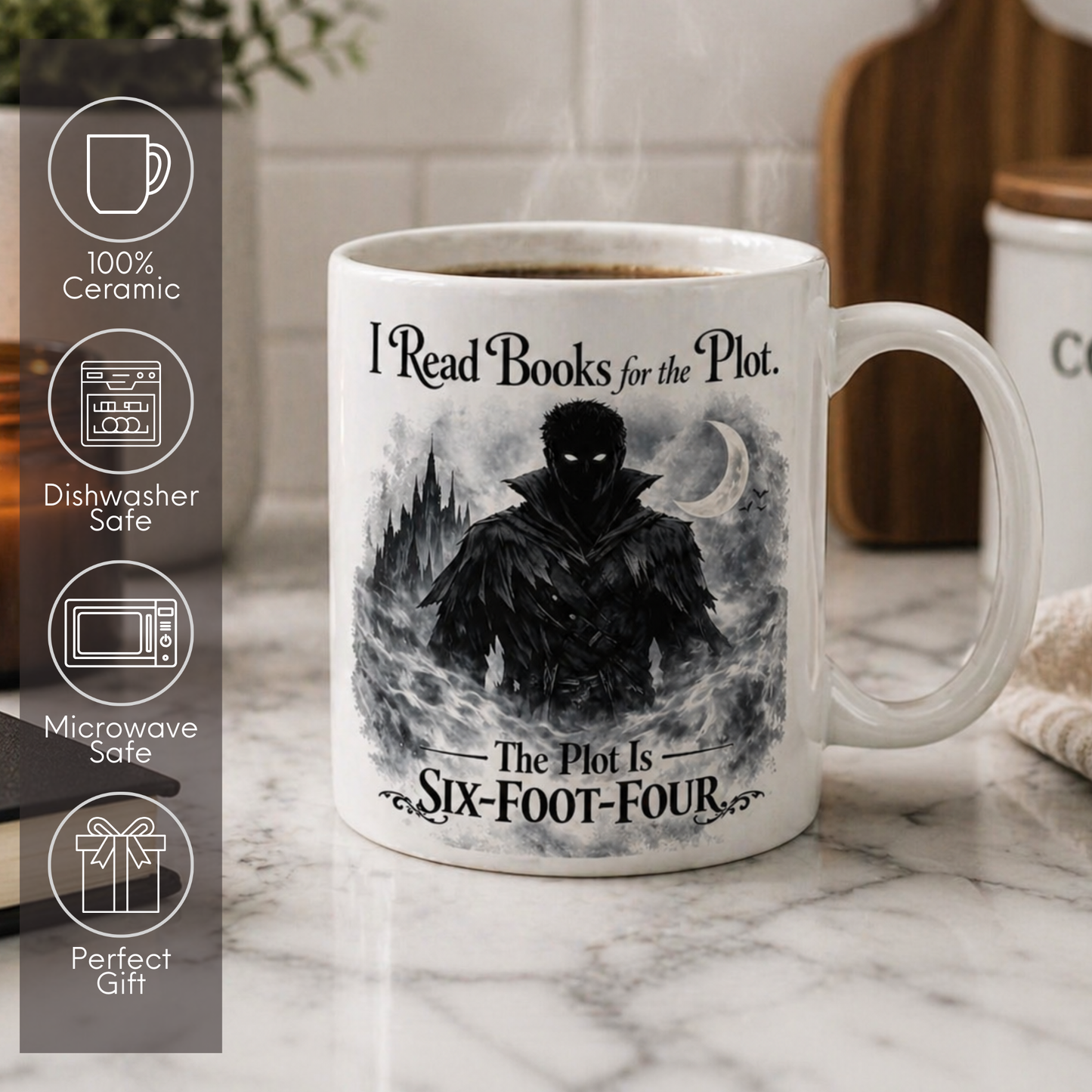 I Read Books for the Plot Mug | Dark Romance Reader Coffee Mug